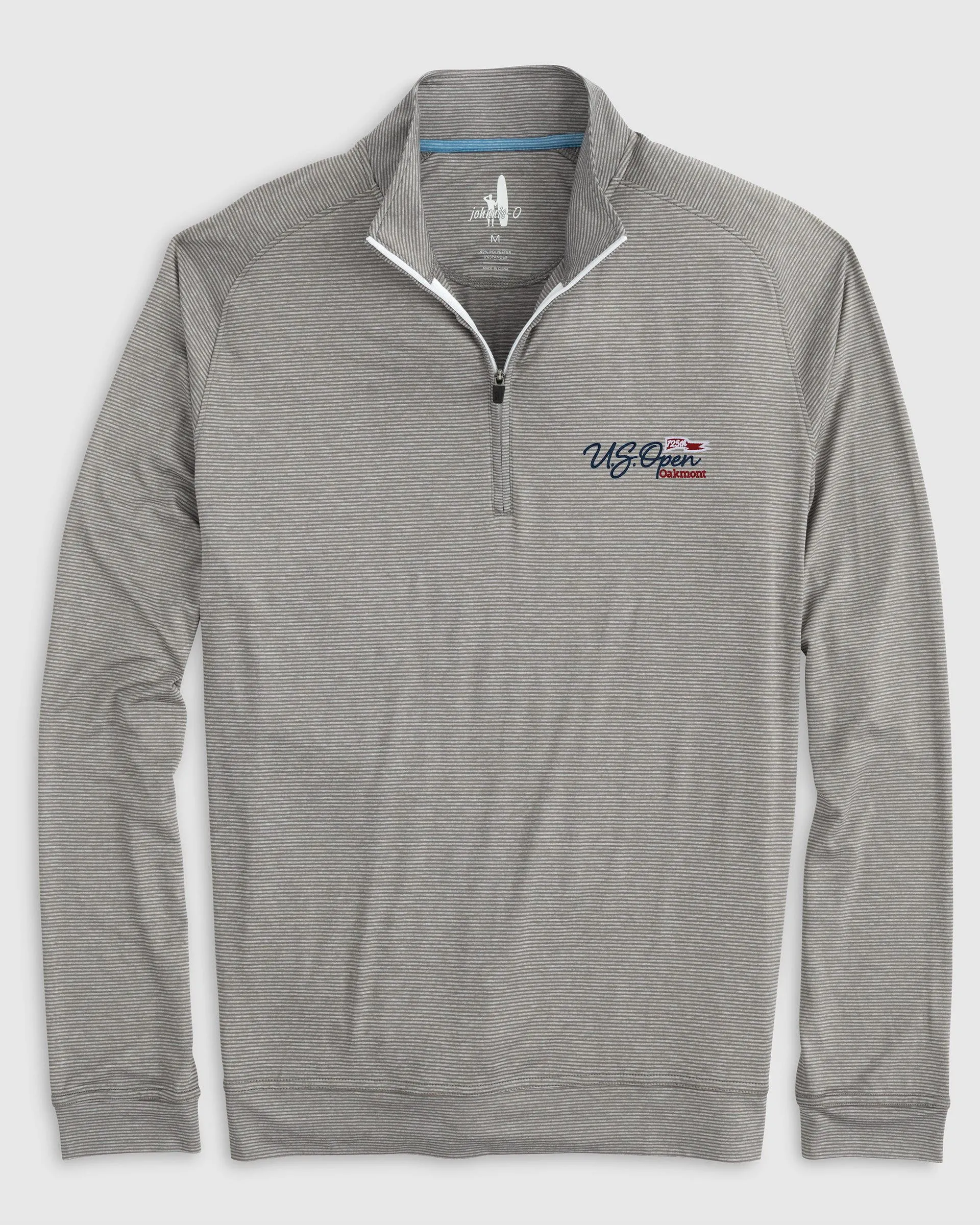 125th U.S. Open Vaughn Striped Performance 1/4 Zip - Flag Logo