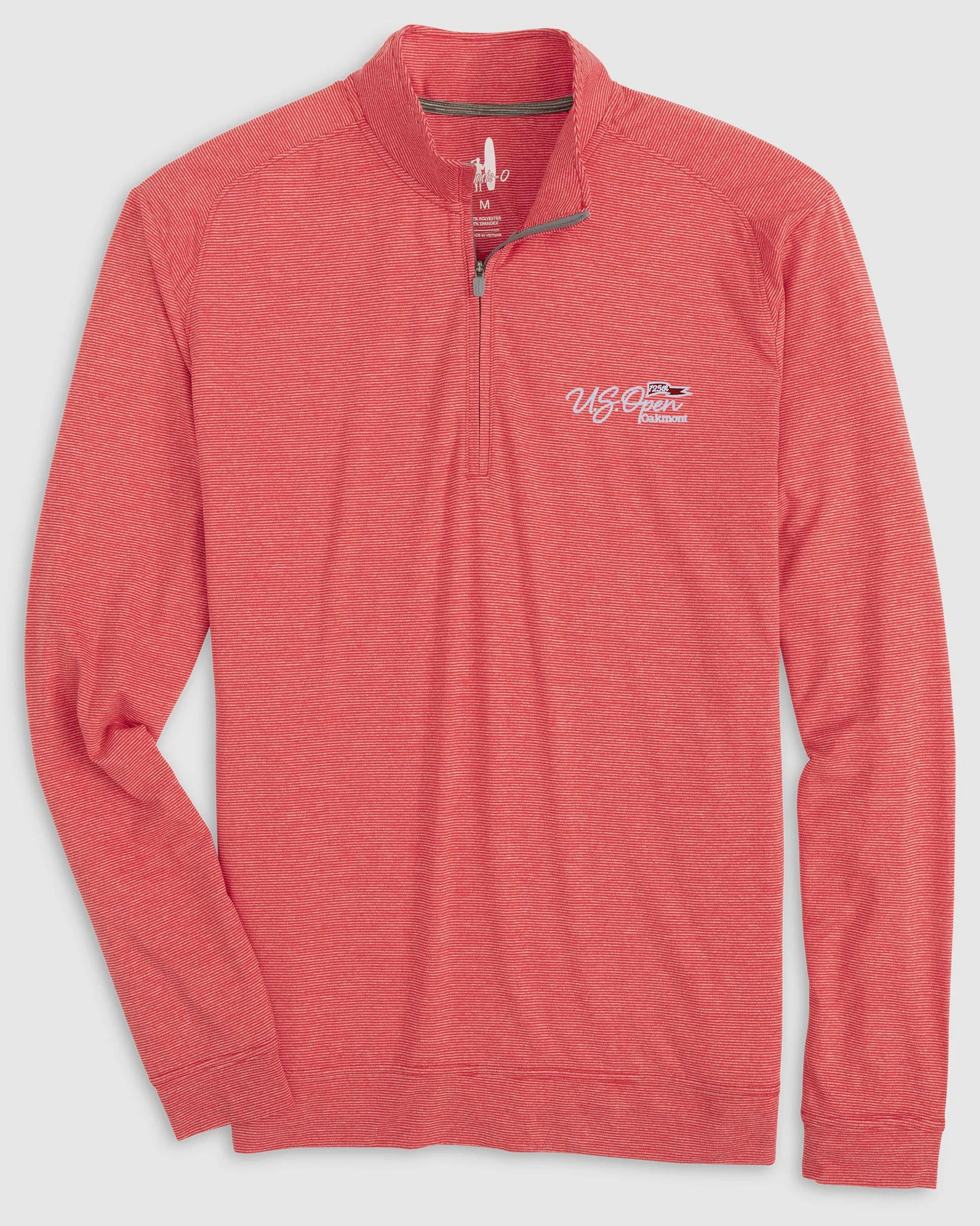 125th U.S. Open Vaughn Striped Performance 1/4 Zip - Flag Logo