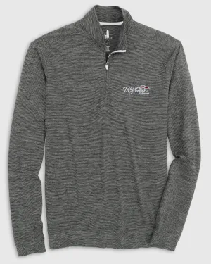125th U.S. Open Vaughn Striped Performance 1/4 Zip - Flag Logo