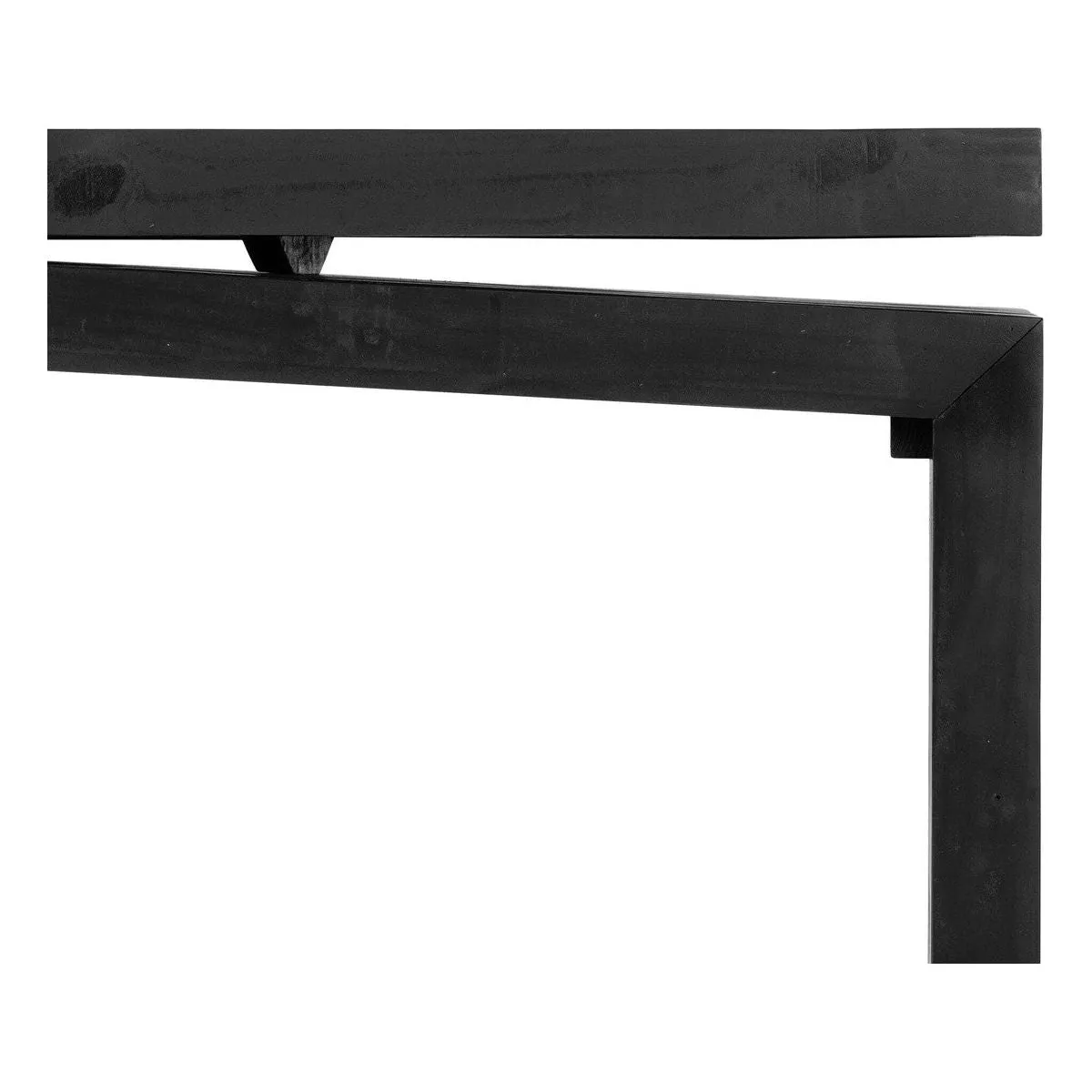 Alaric 79" Console Table - Aged Black Pine
