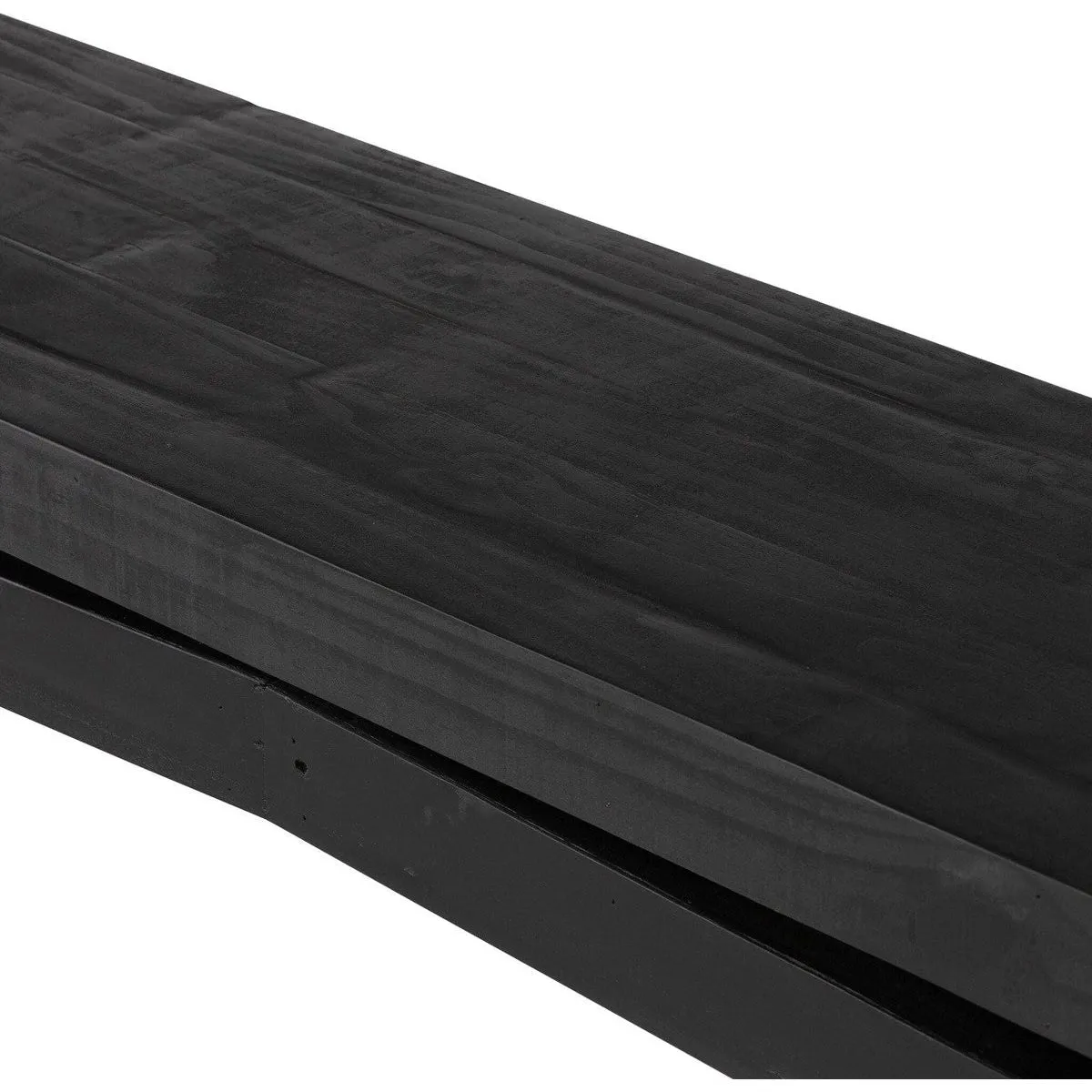 Alaric 79" Console Table - Aged Black Pine