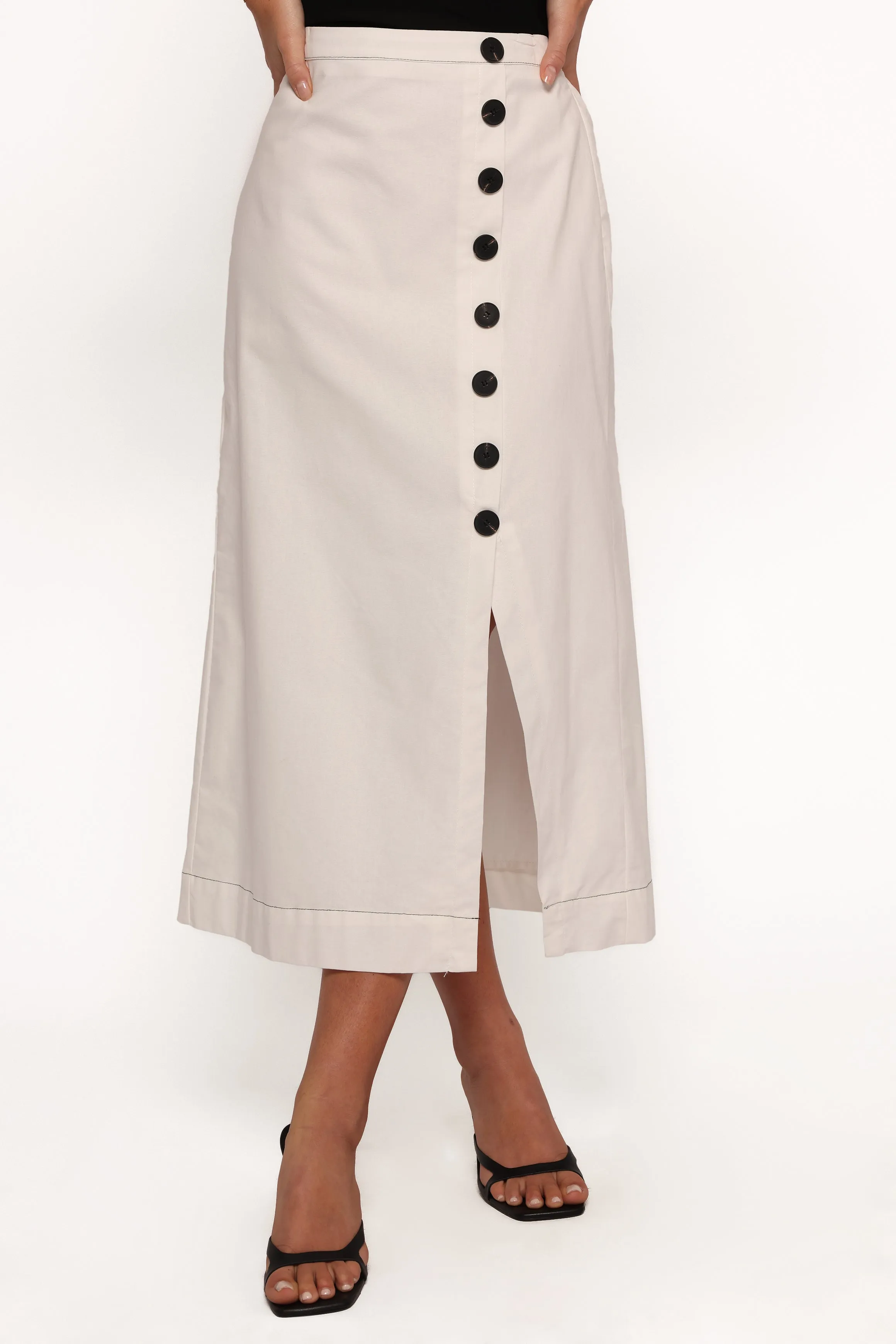 Alder Midi Skirt - Cream