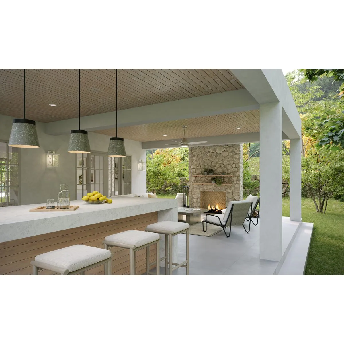 Alleron Collection 4-Blade 56-Inch DC Motor LED Ceiling Fan