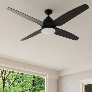 Alleron Collection 4-Blade 56-Inch DC Motor LED Ceiling Fan