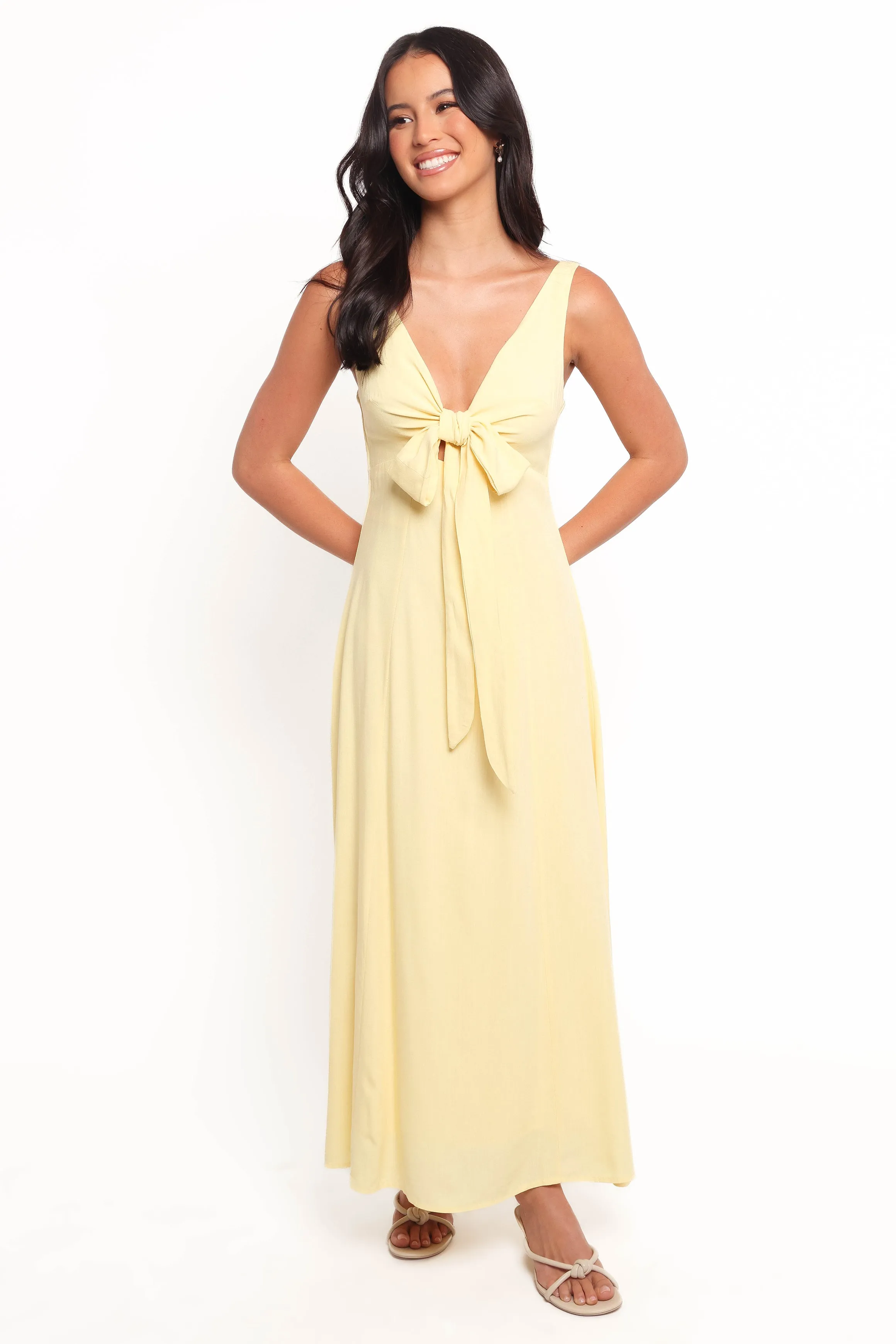 Archer Midi Dress - Butter Yellow