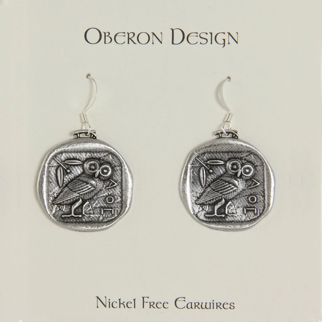 Athena’s Owl Earrings