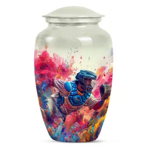 Baseball-Themed Memorial Funeral Urn for Ashes