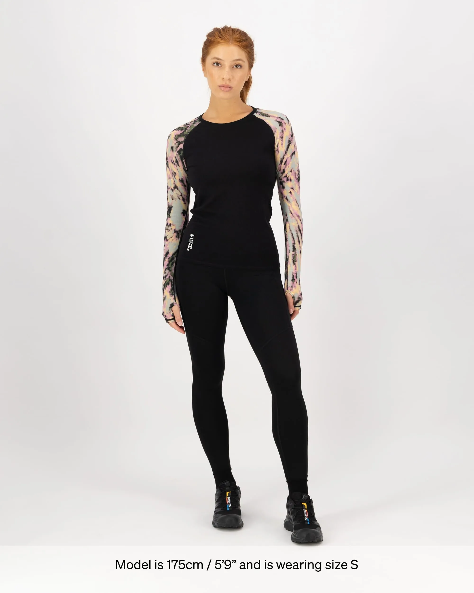 Bella Merino Long Sleeve - Rad Things / Black