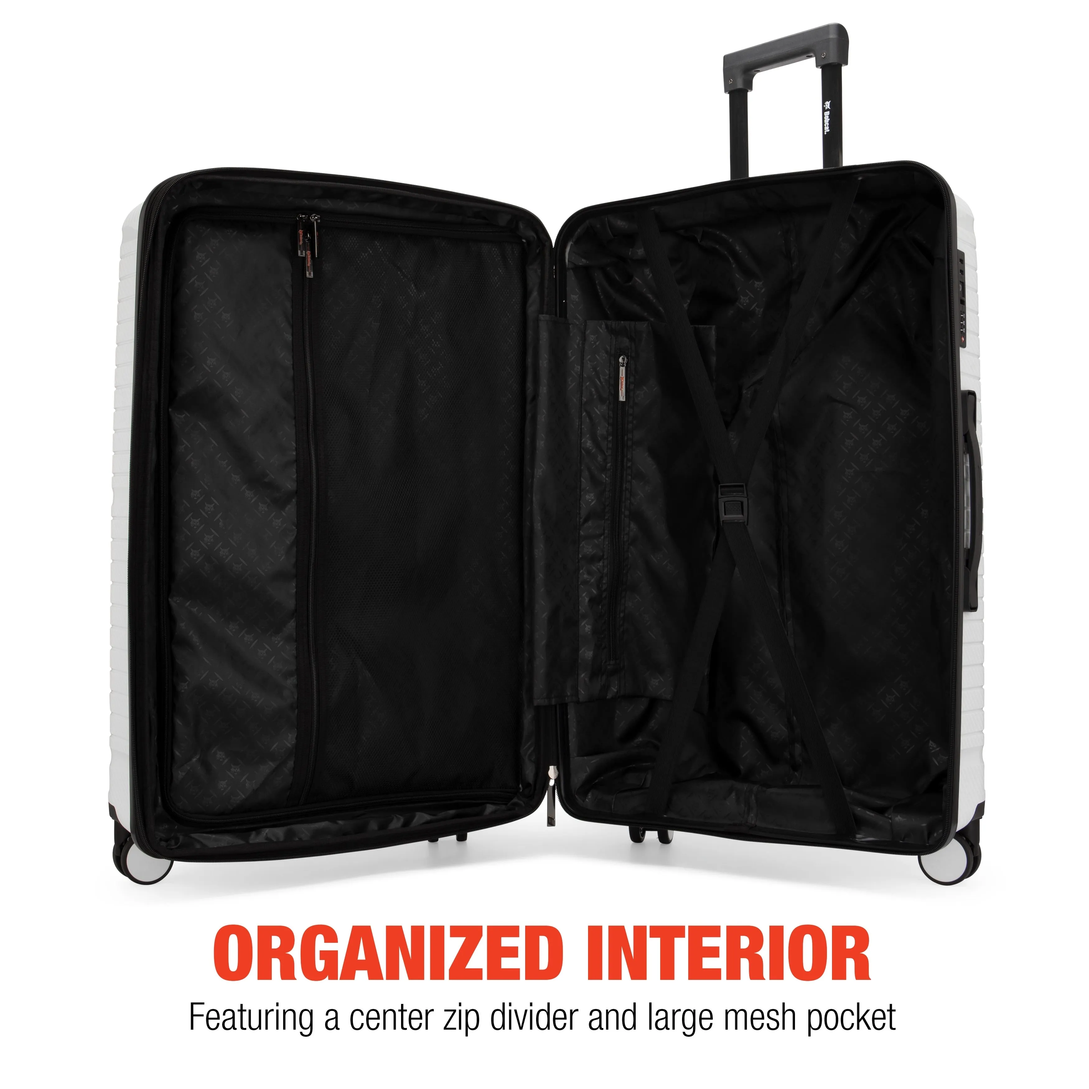 Bobcat Trencher 3-Piece Expandable Hardside Spinner Luggage Set