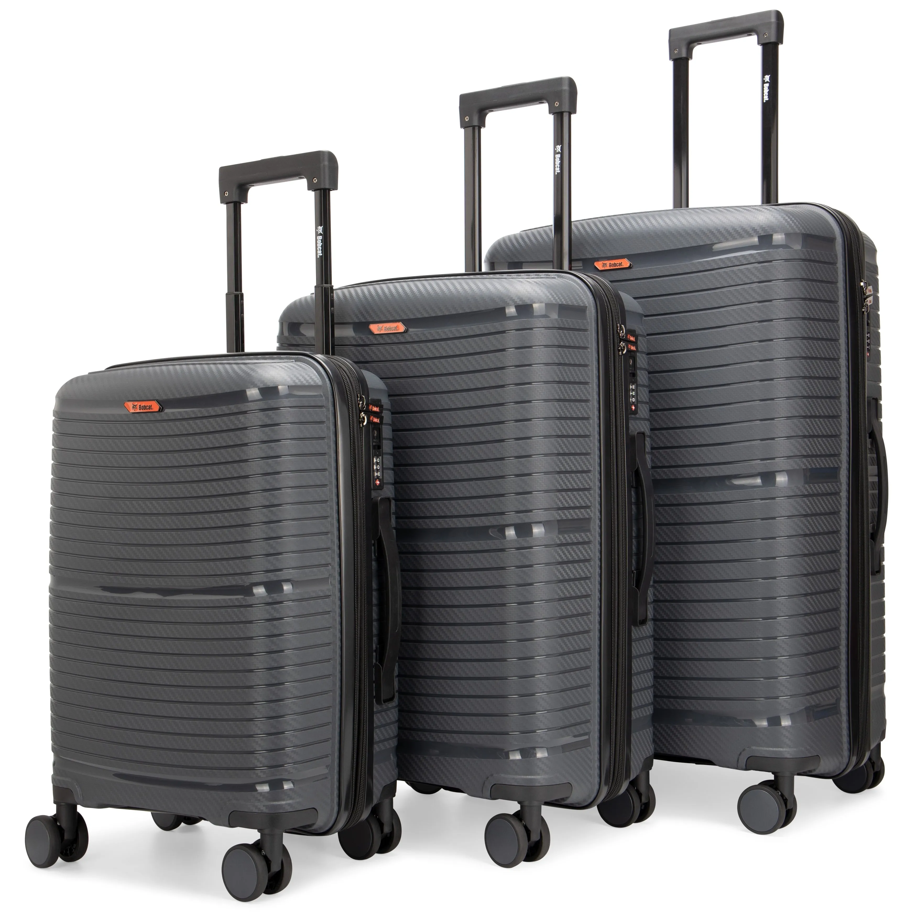 Bobcat Trencher 3-Piece Expandable Hardside Spinner Luggage Set