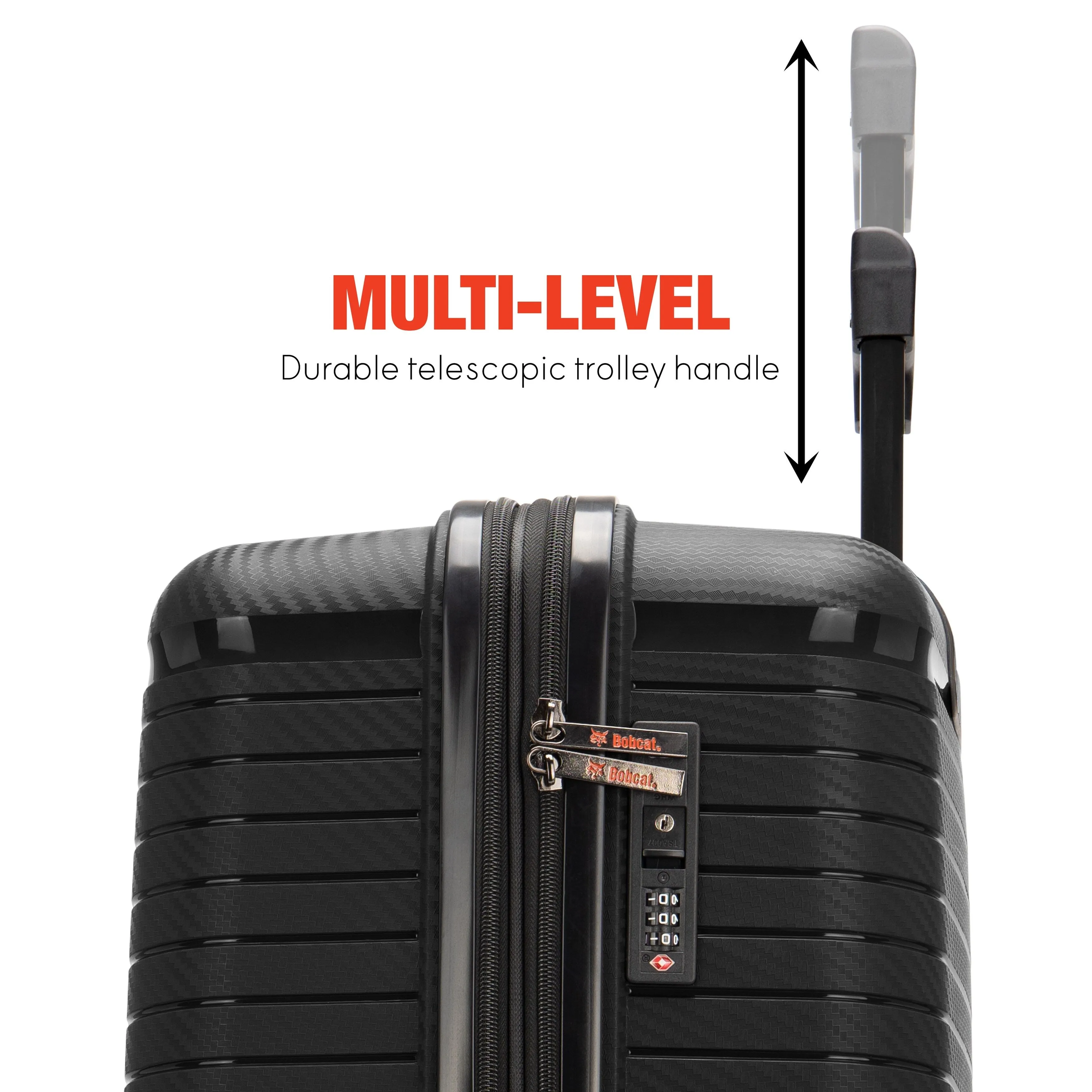 Bobcat Trencher 3-Piece Expandable Hardside Spinner Luggage Set