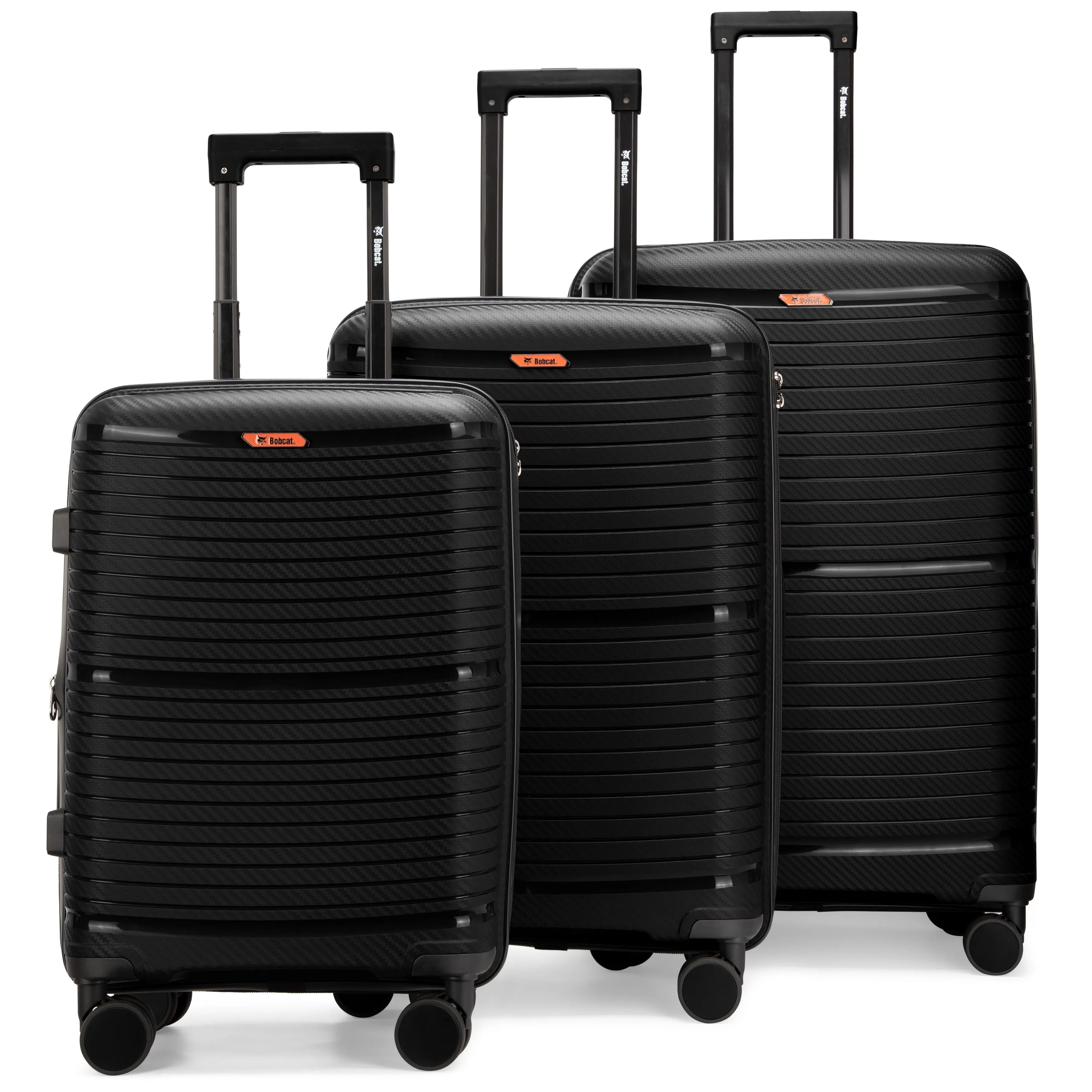 Bobcat Trencher 3-Piece Expandable Hardside Spinner Luggage Set