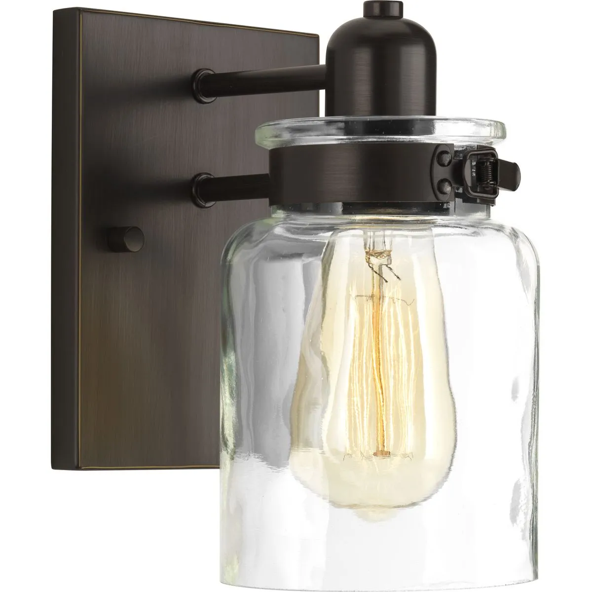 Calhoun Collection One-Light Clear Glass Bath Vanity Light