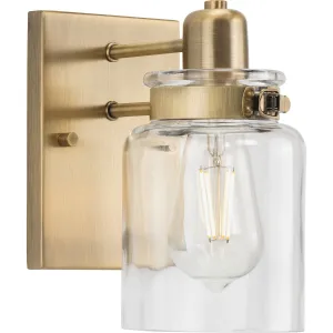 Calhoun Collection One-Light Clear Glass Bath Vanity Light
