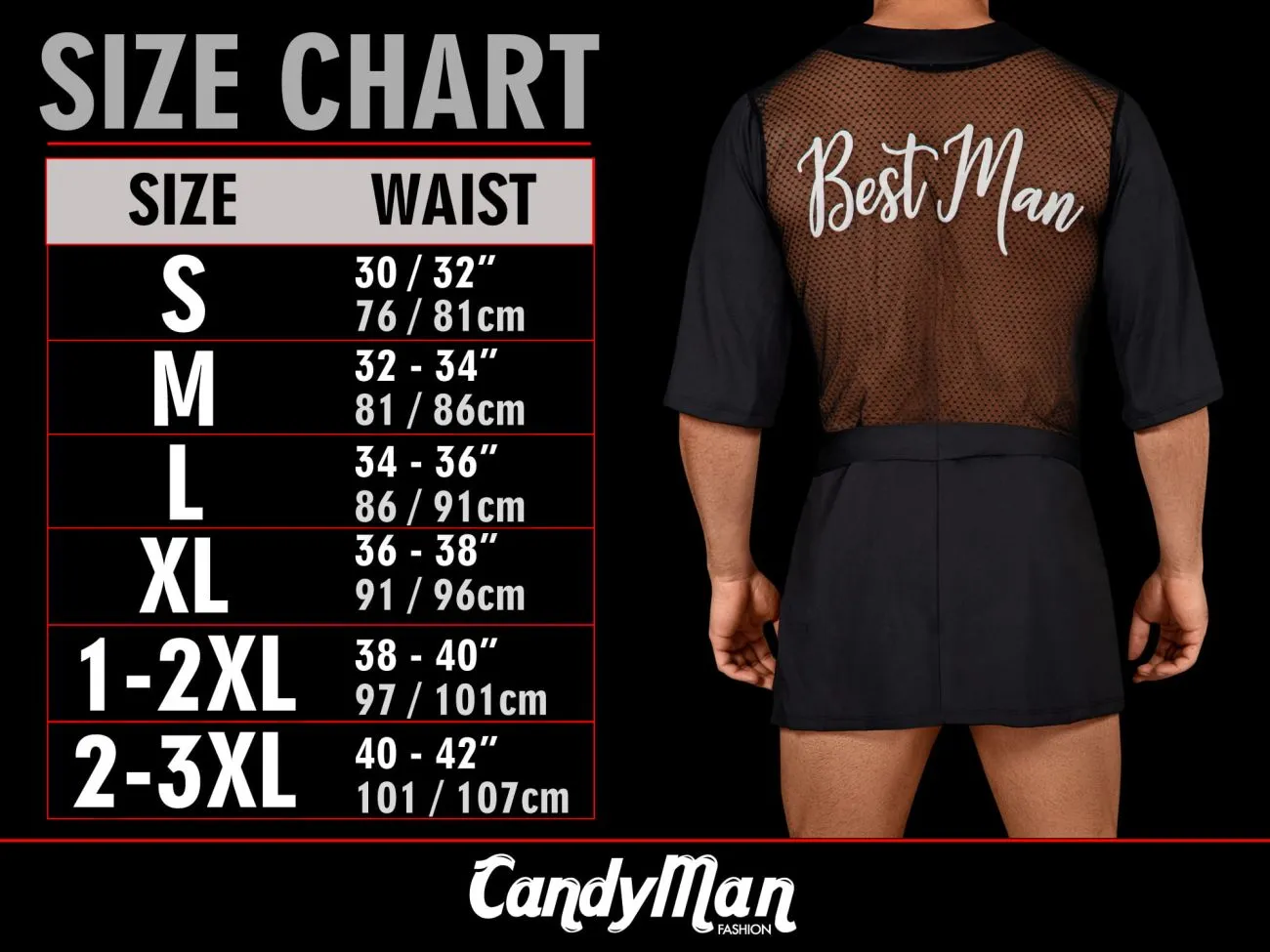 CandyMan 99654X Mesh Two Piece Set Color Black
