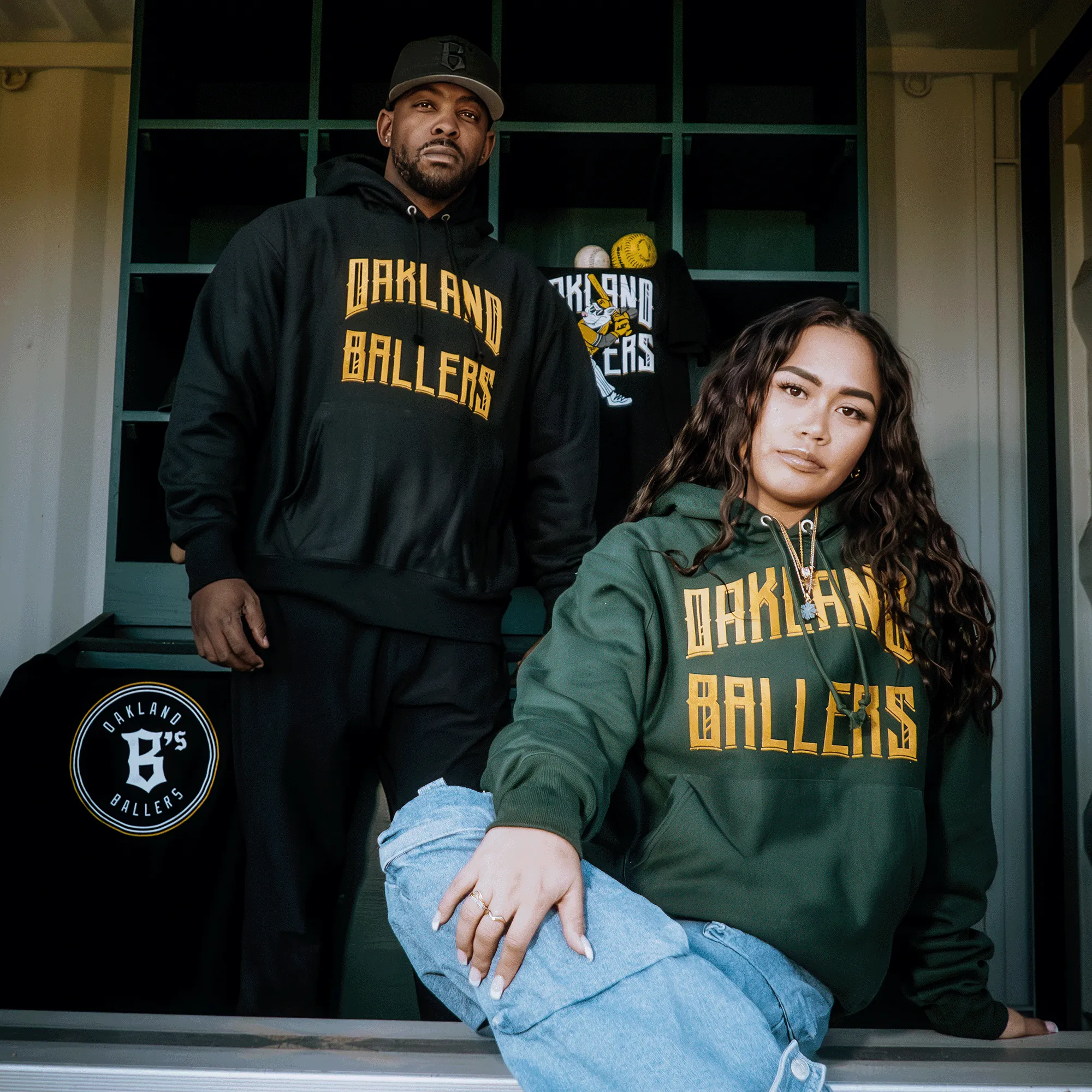 Champion X Oakland Ballers Wordmark Hoodie