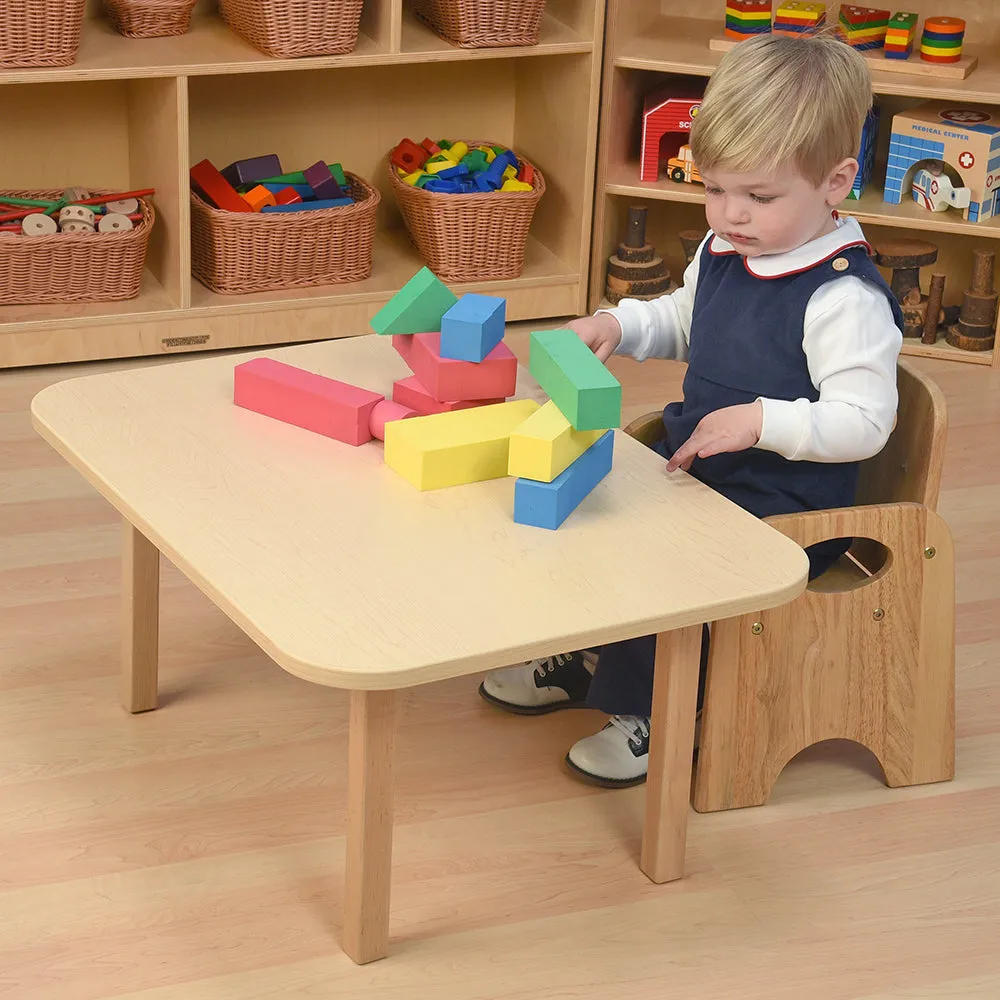 Classic Hardwood Toddler Table | Durable, Scratch-Resistant Activity Table