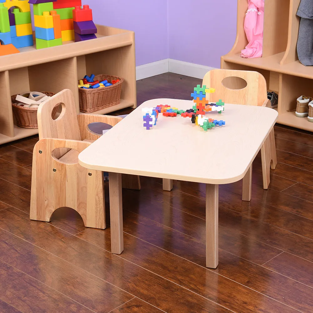 Classic Hardwood Toddler Table | Durable, Scratch-Resistant Activity Table
