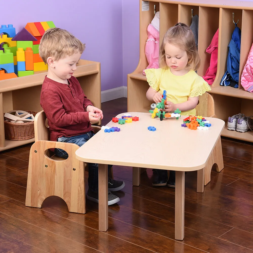 Classic Hardwood Toddler Table | Durable, Scratch-Resistant Activity Table
