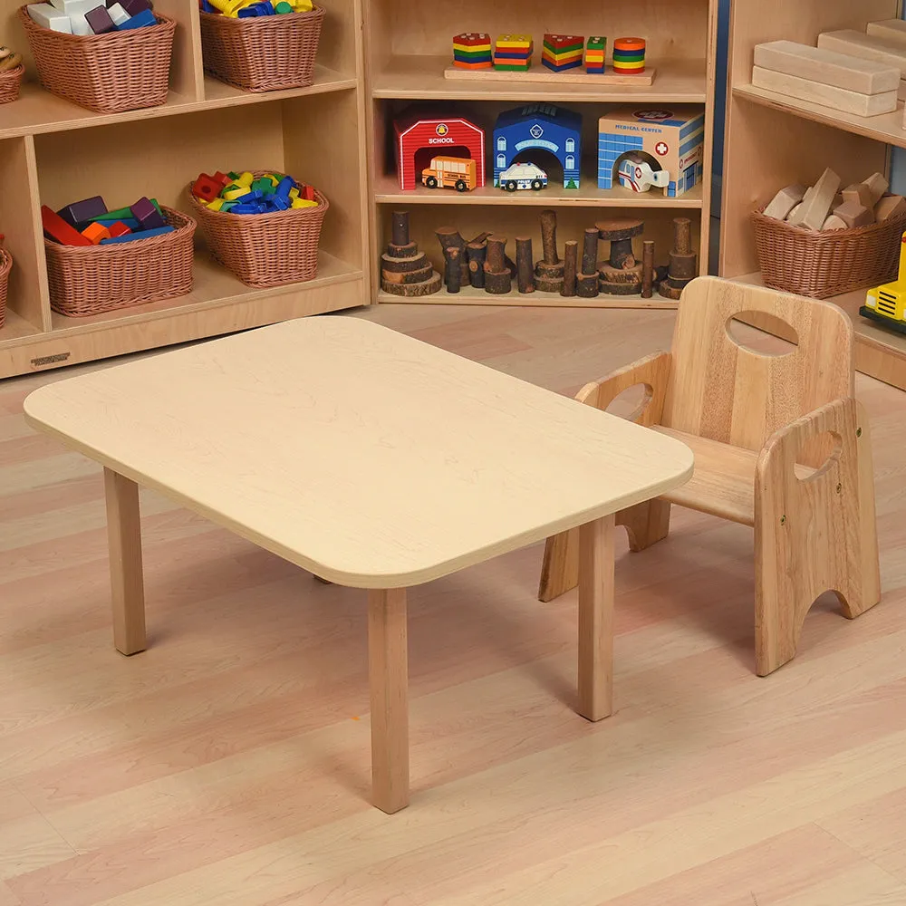 Classic Hardwood Toddler Table | Durable, Scratch-Resistant Activity Table