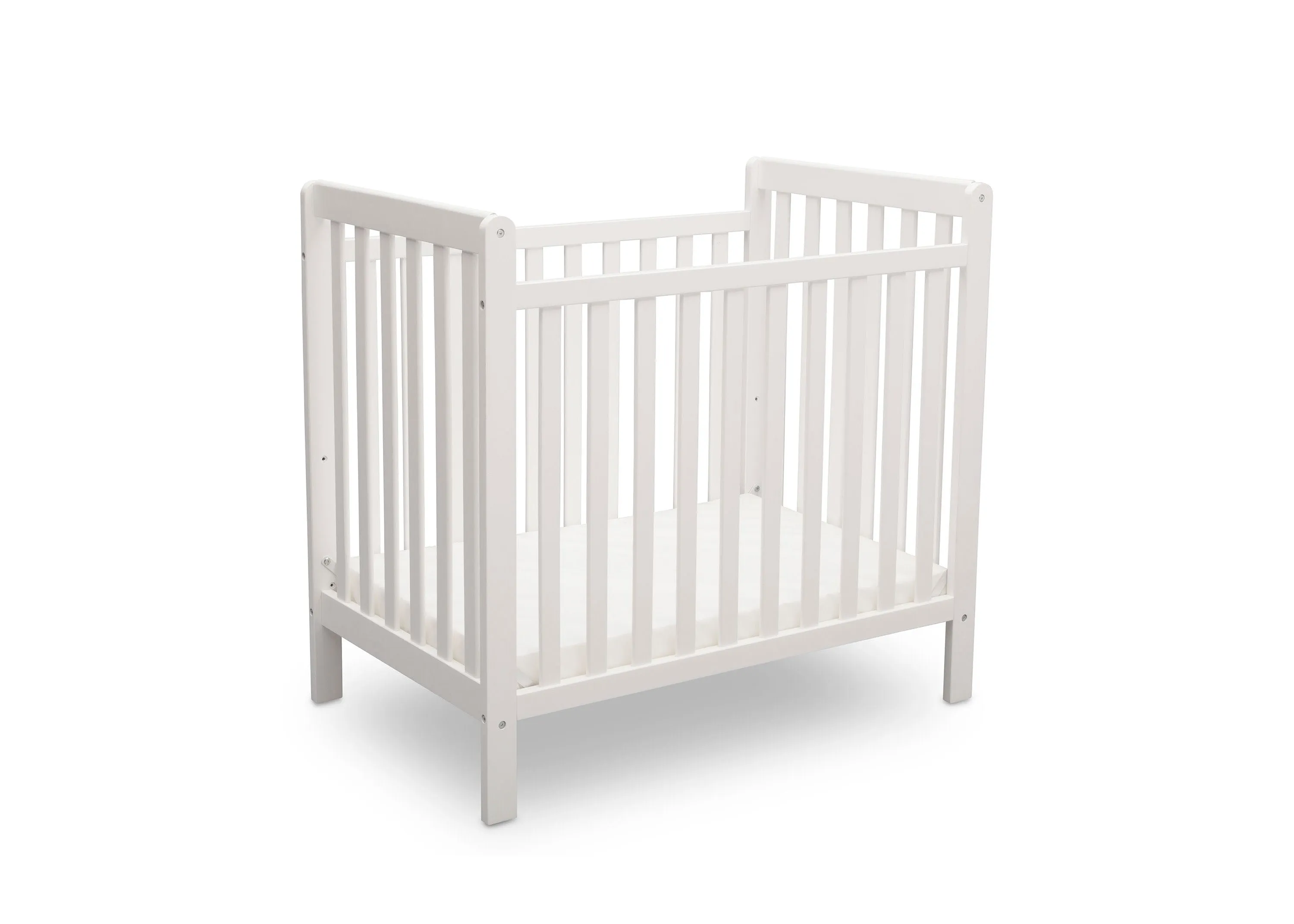 Classic Mini Crib with 2.75-inch Mattress - Convertible to Twin Bed
