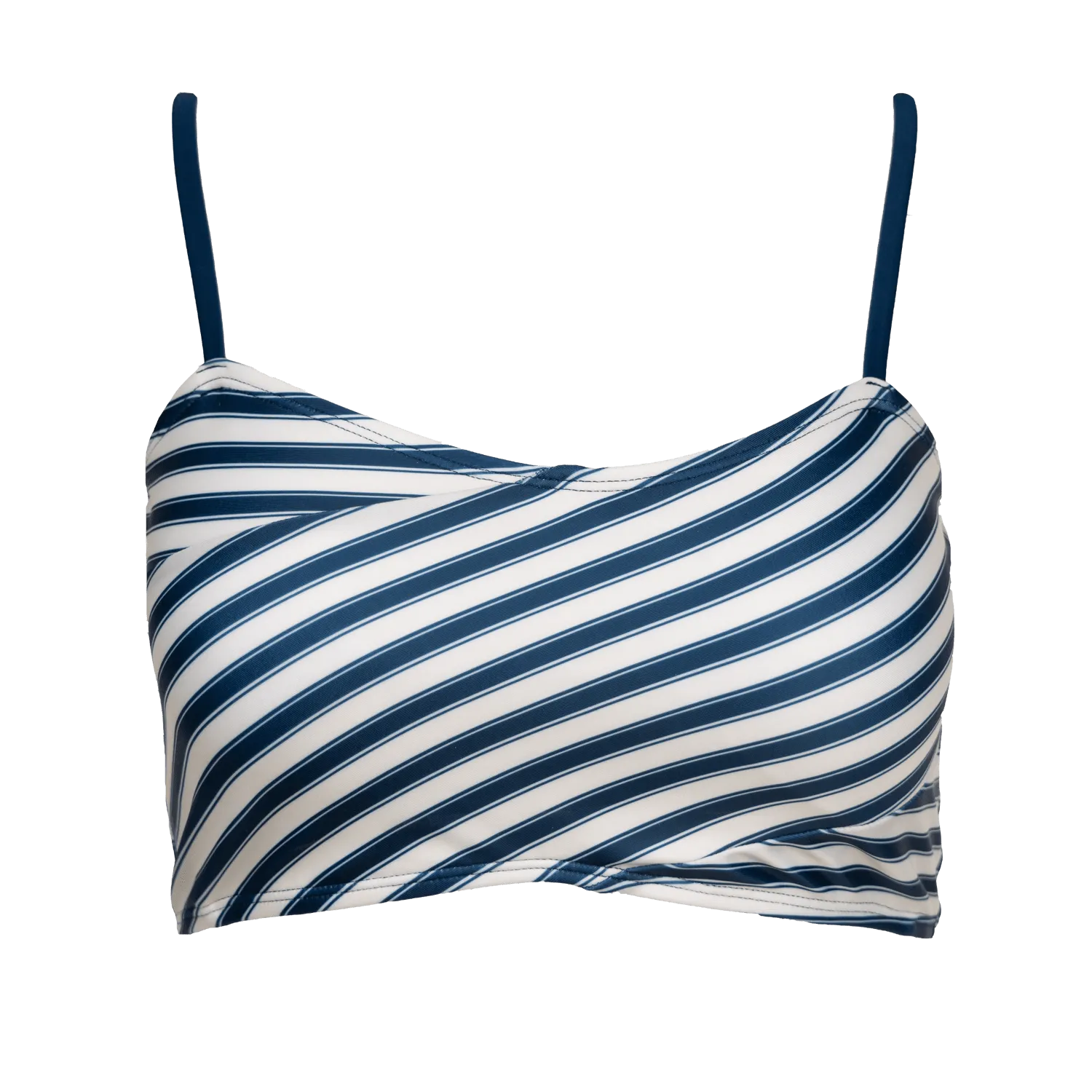Coastal Stripe Crossover Bralette