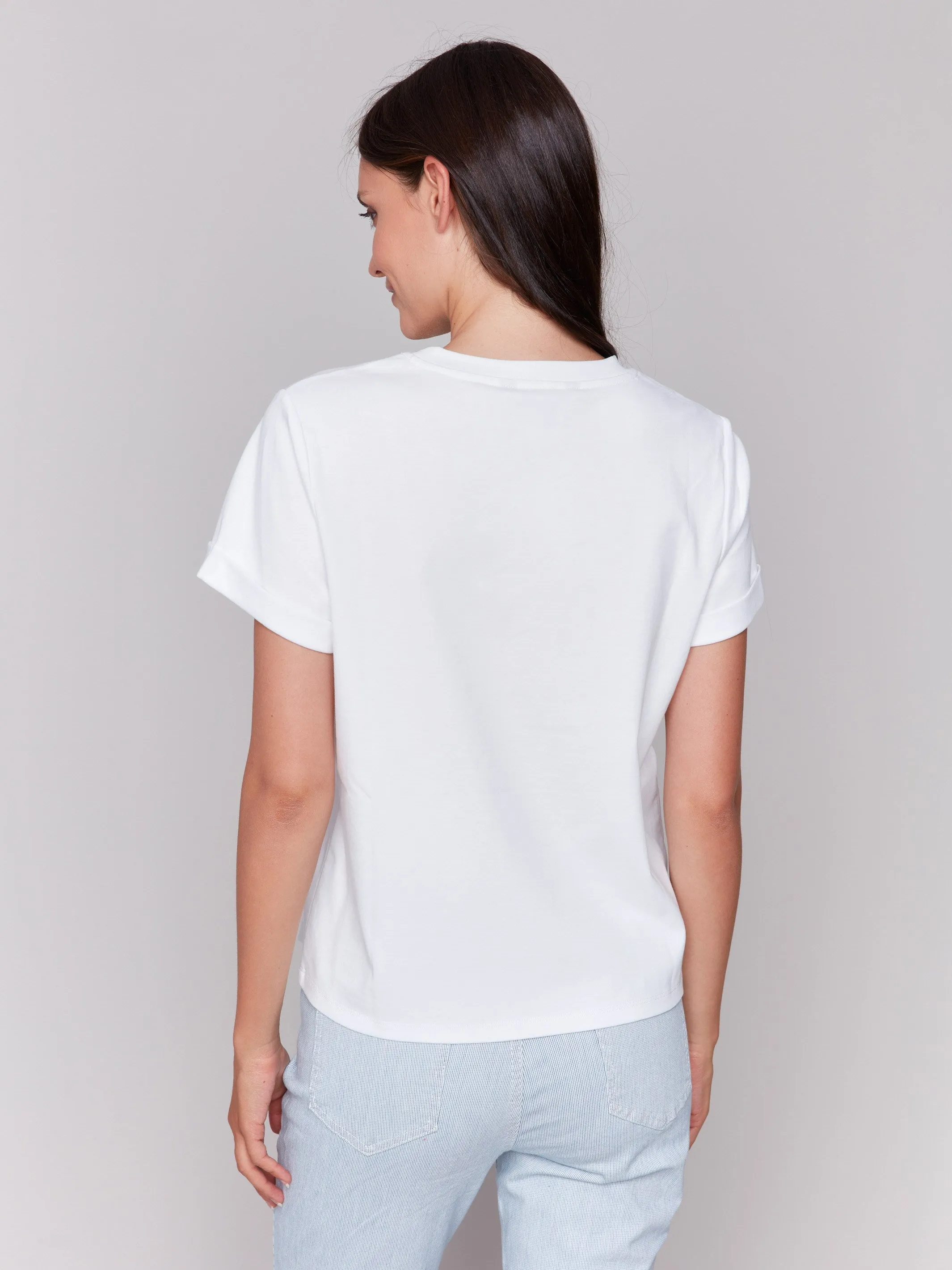 Cotton Graphic T-Shirt - White