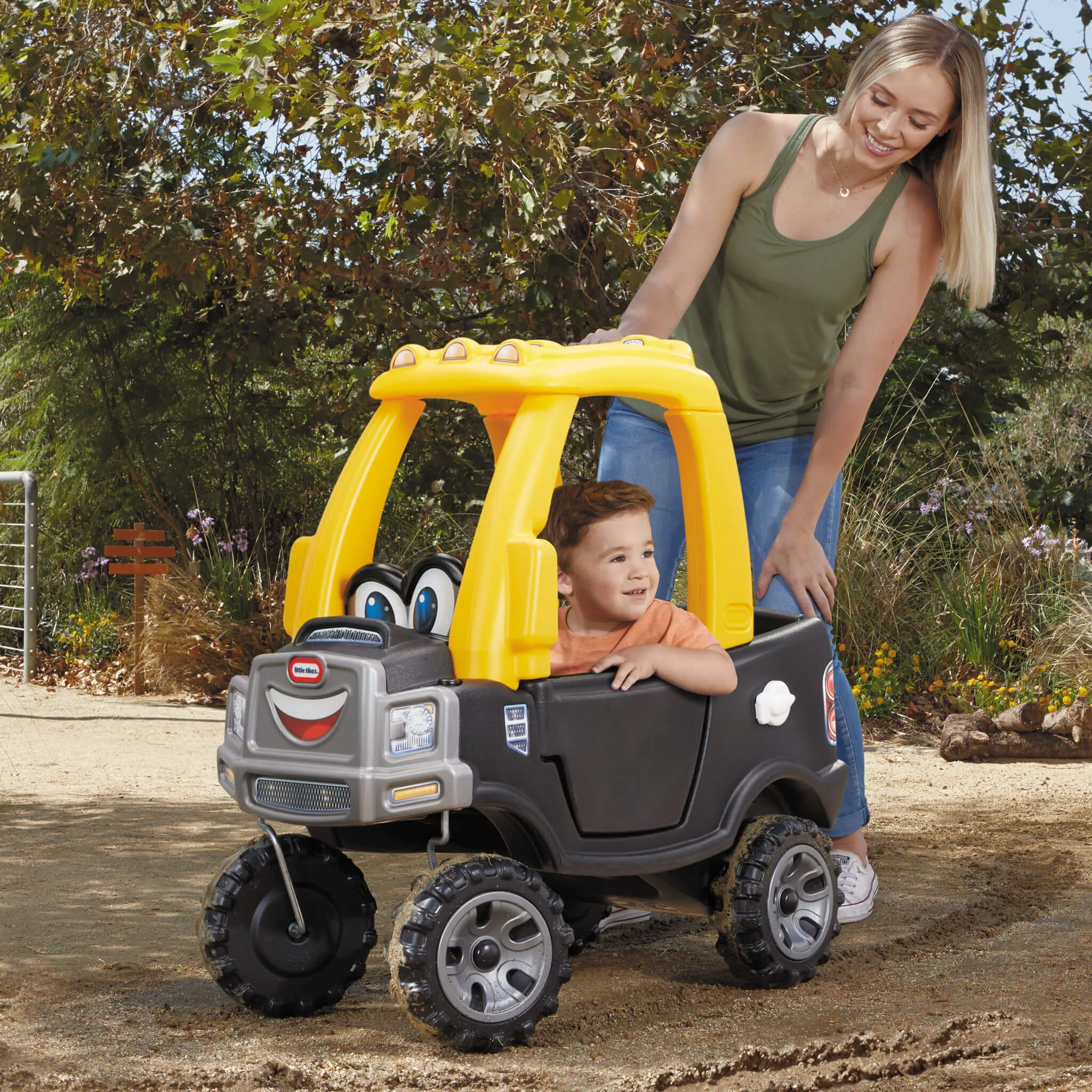 Cozy Truck Ride-On - Pickup Truck with Working Door, Tailgate & Durable Wheels