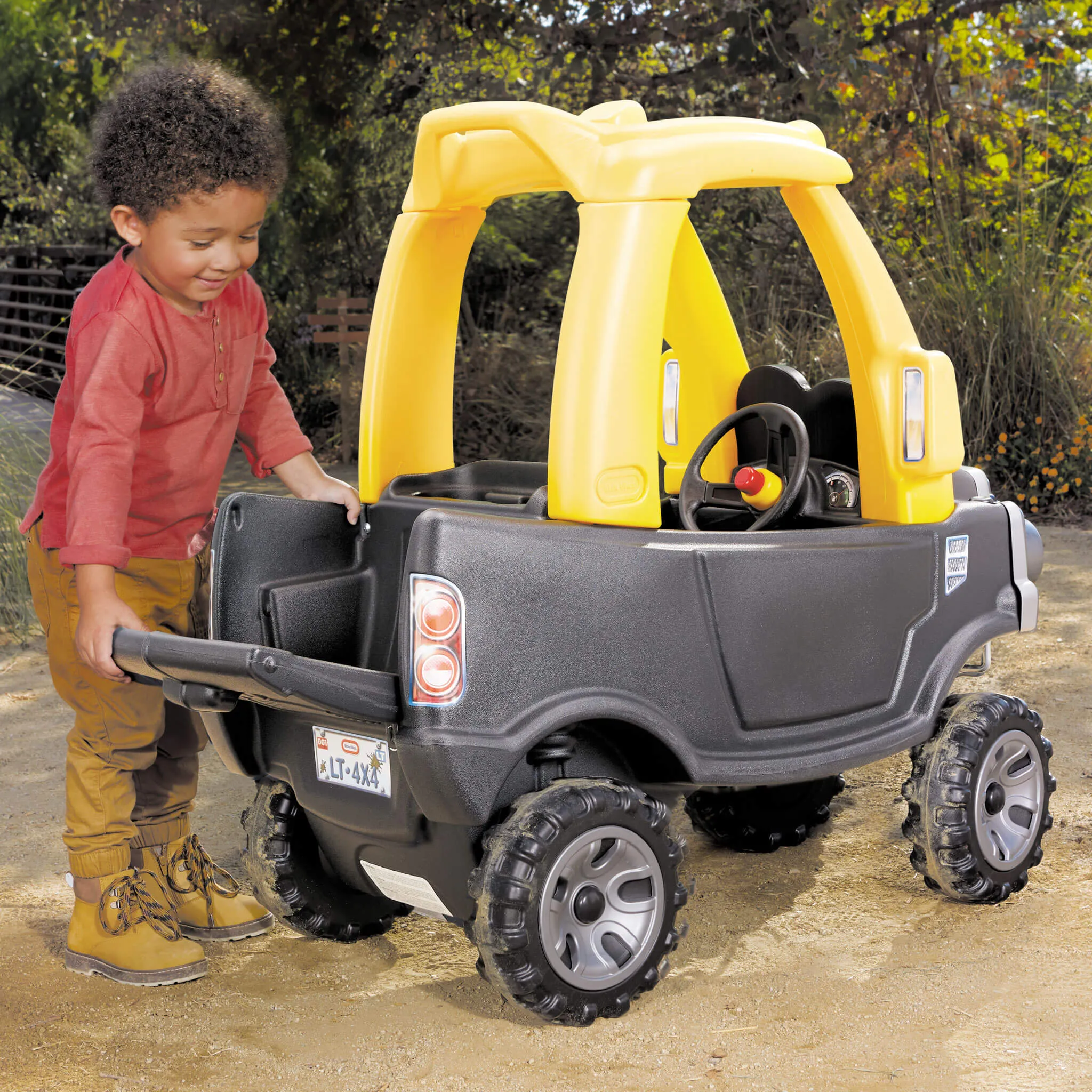 Cozy Truck Ride-On - Pickup Truck with Working Door, Tailgate & Durable Wheels