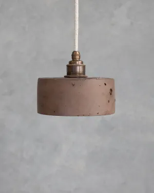 Cylindrical Concrete Pendant Light