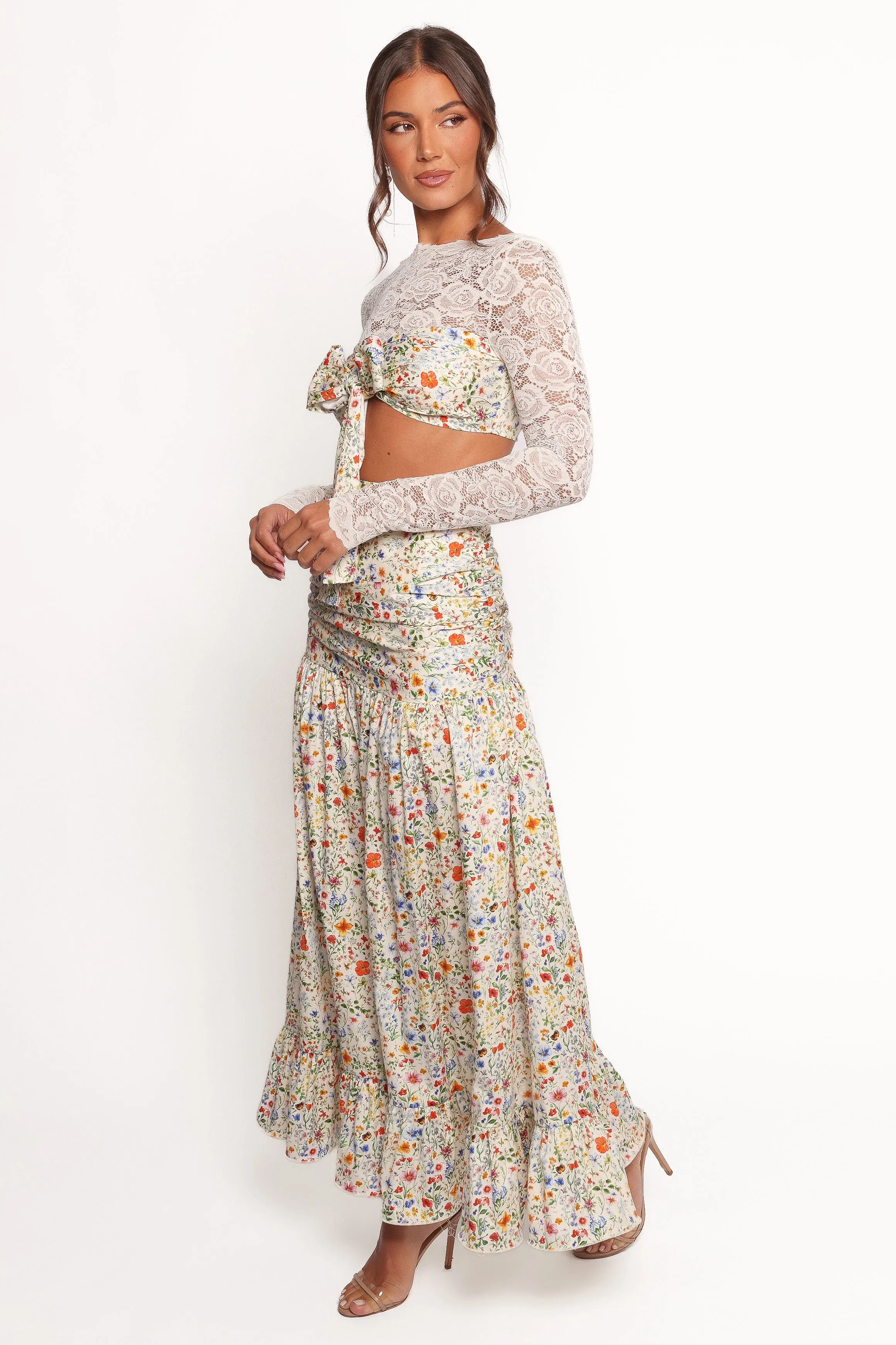 Dara Maxi Skirt - Garden Floral