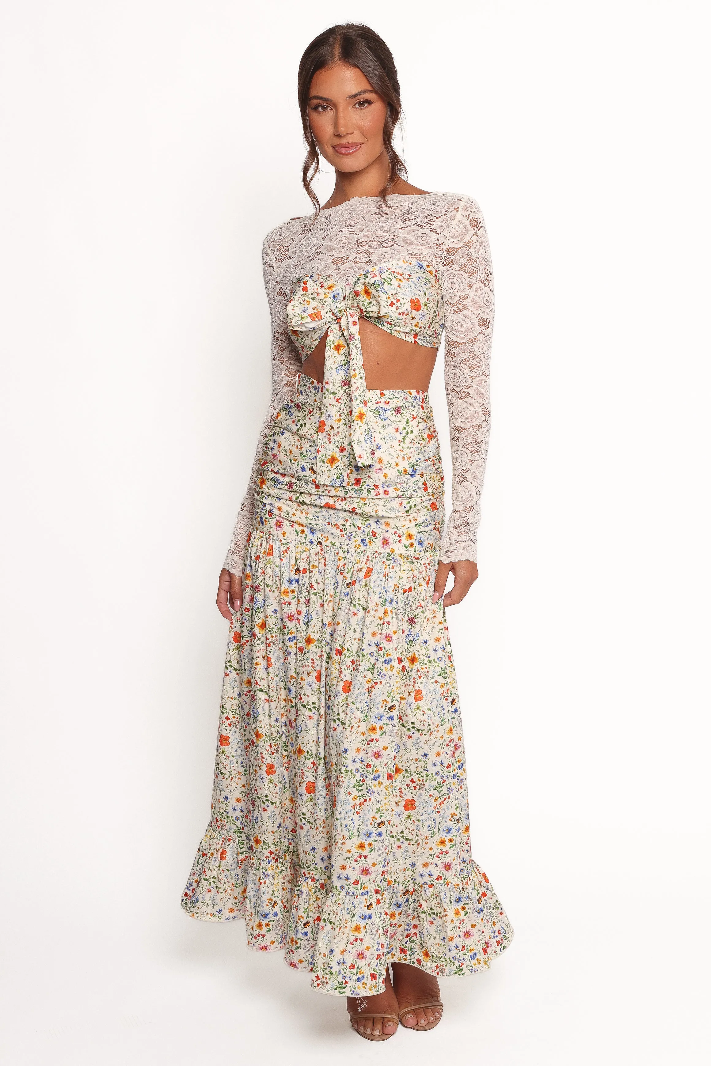 Dara Maxi Skirt - Garden Floral