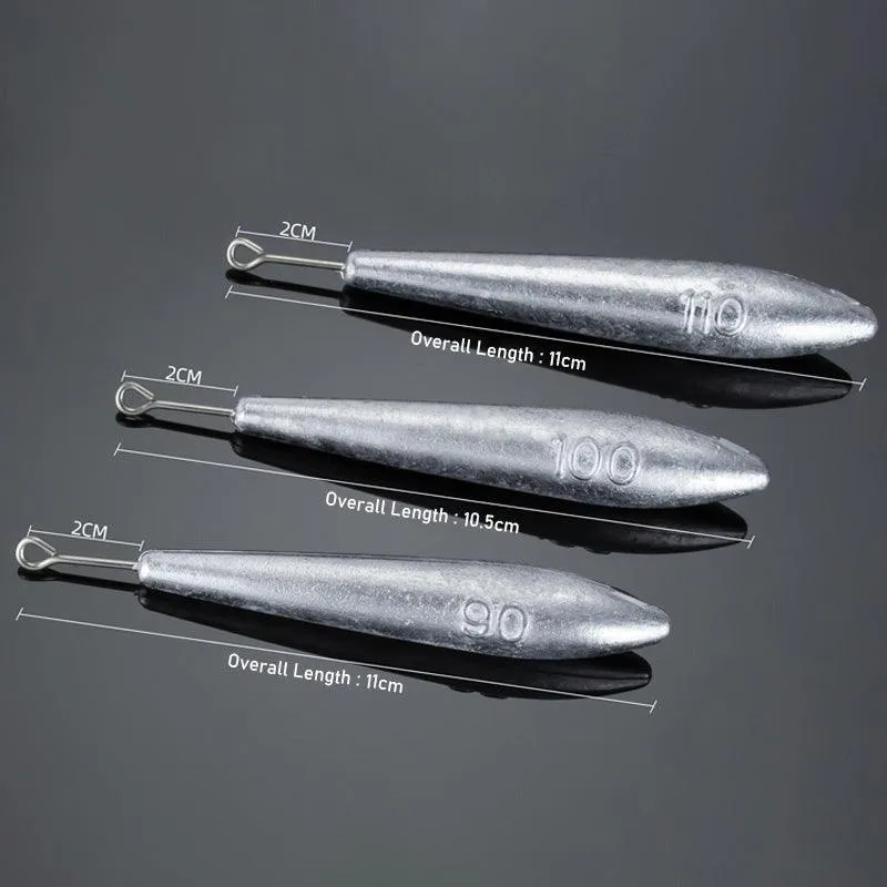 Dr.Fish Streamlined Shape Lead Weights 90g,100g,110g