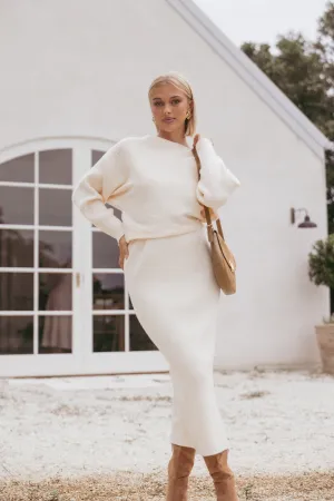 Duncan Knit Dress - Cream