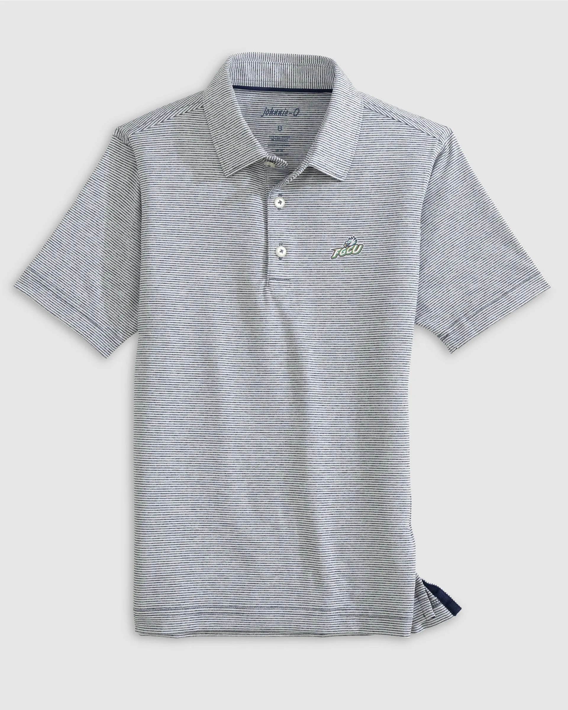Florida Gulf Coast Lyndonn Jr. Striped Jersey Performance Polo