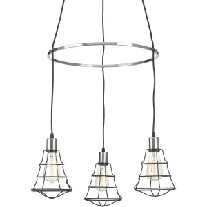 Gauge Collection Three-Light Chandelier
