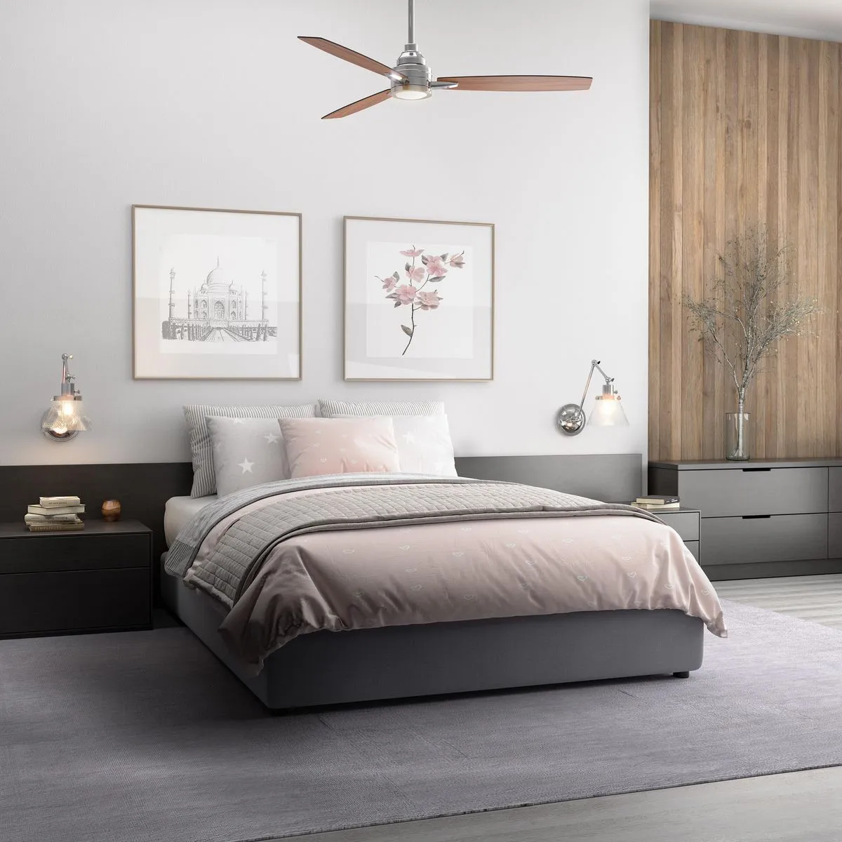 Gaze Collection 60" LED Three-Blade Ceiling Fan