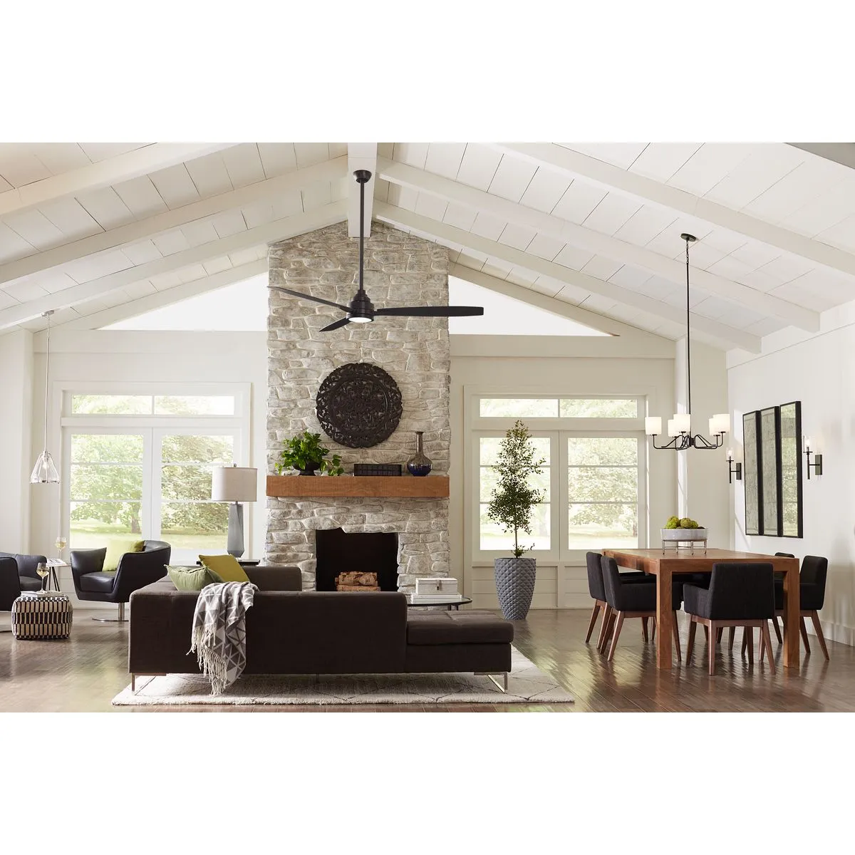 Gaze Collection 60" LED Three-Blade Ceiling Fan
