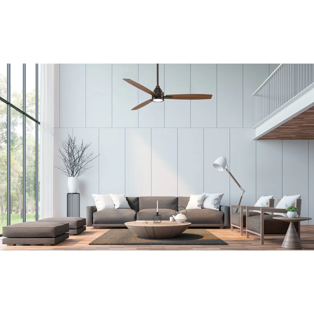 Gaze Collection 60" LED Three-Blade Ceiling Fan