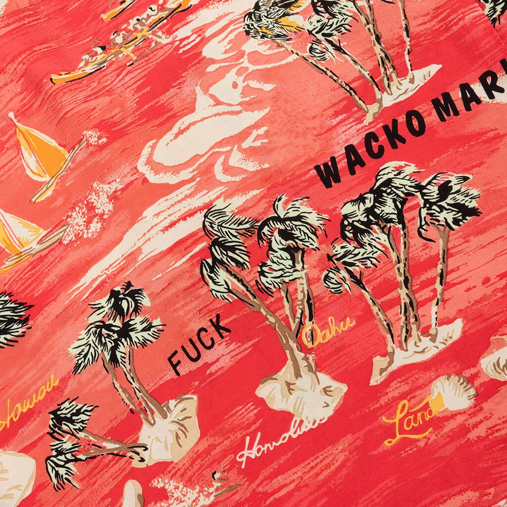Hawaiian S/S Shirt Type-1 - Red