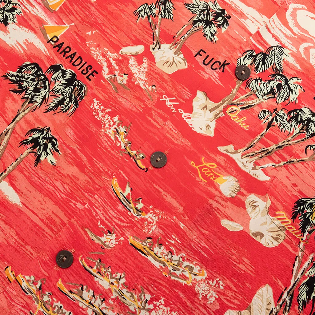 Hawaiian S/S Shirt Type-1 - Red