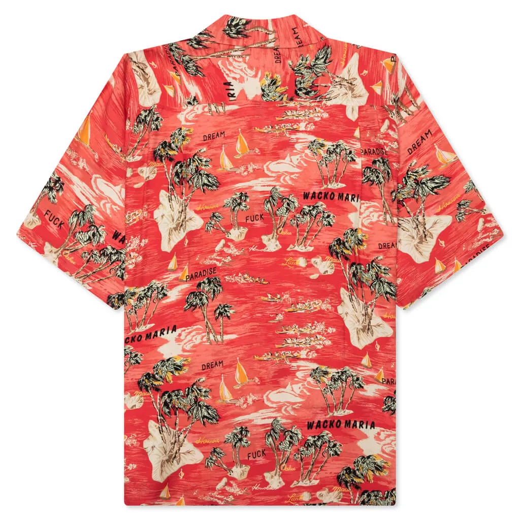 Hawaiian S/S Shirt Type-1 - Red