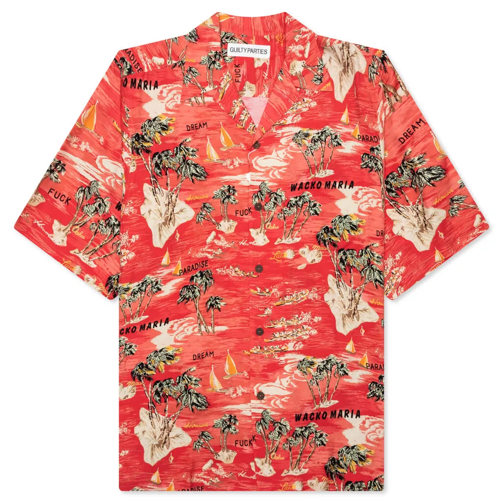 Hawaiian S/S Shirt Type-1 - Red