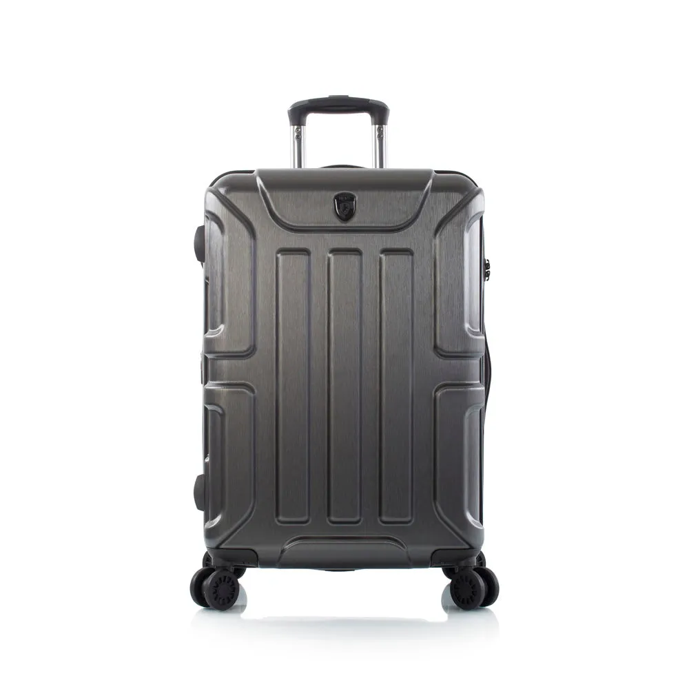 Heys Commander Polycarbonate Durable Expandale Spinner Medium Luggage with TSA locks