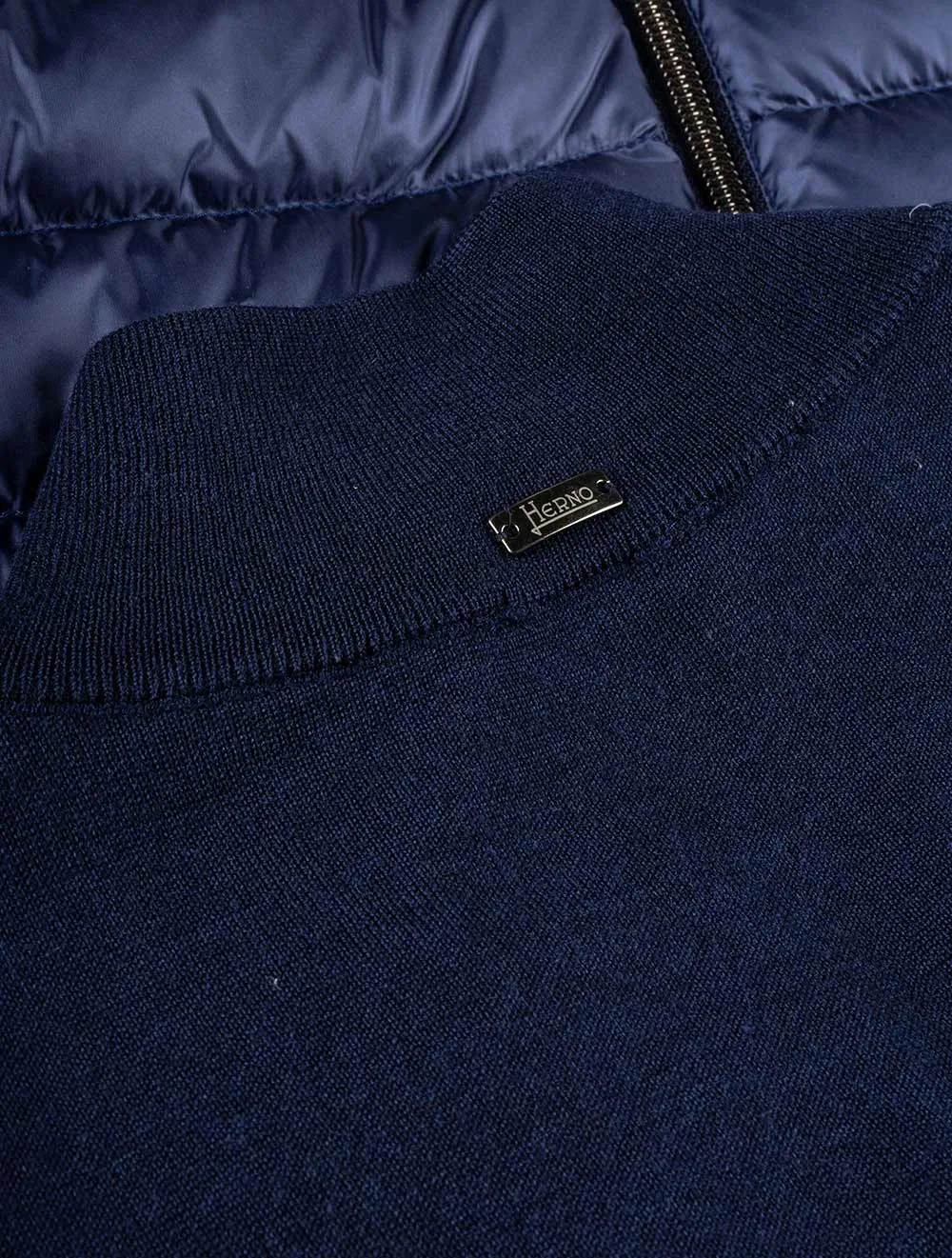 Hybrid Knitted Jacket Navy