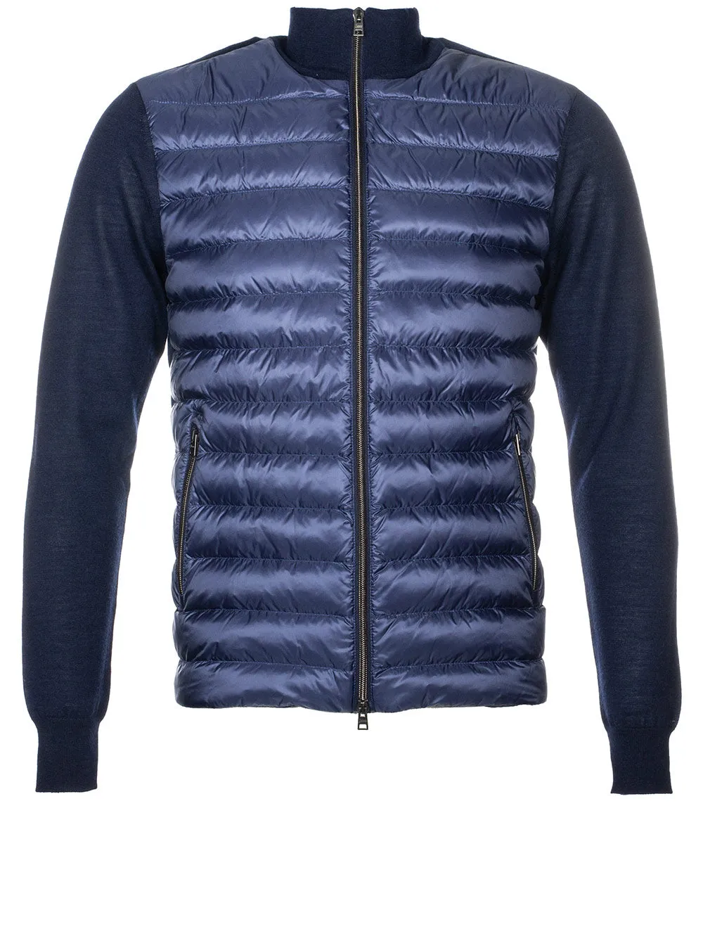 Hybrid Knitted Jacket Navy