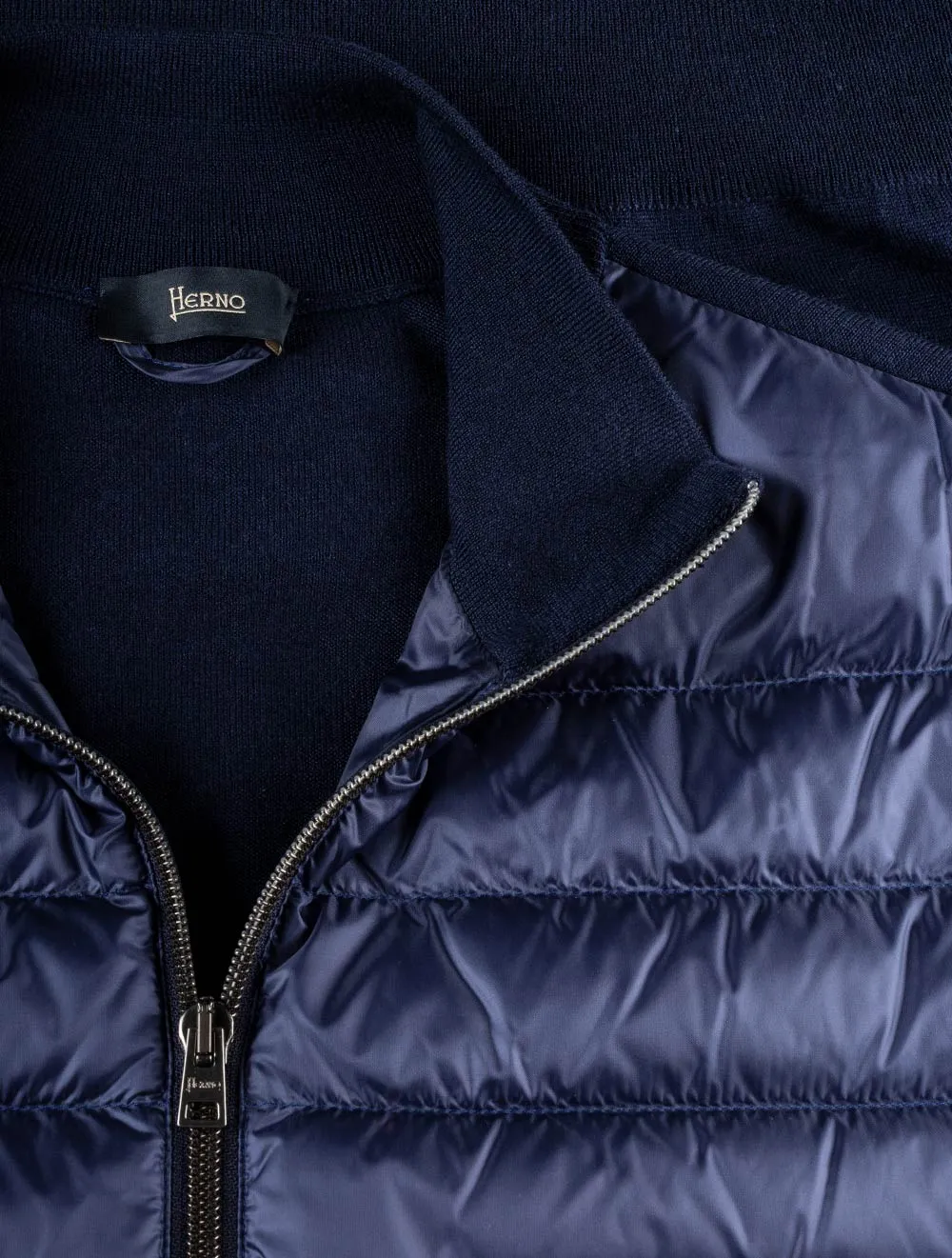 Hybrid Knitted Jacket Navy