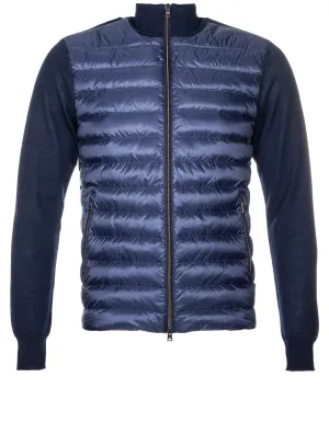 Hybrid Knitted Jacket Navy