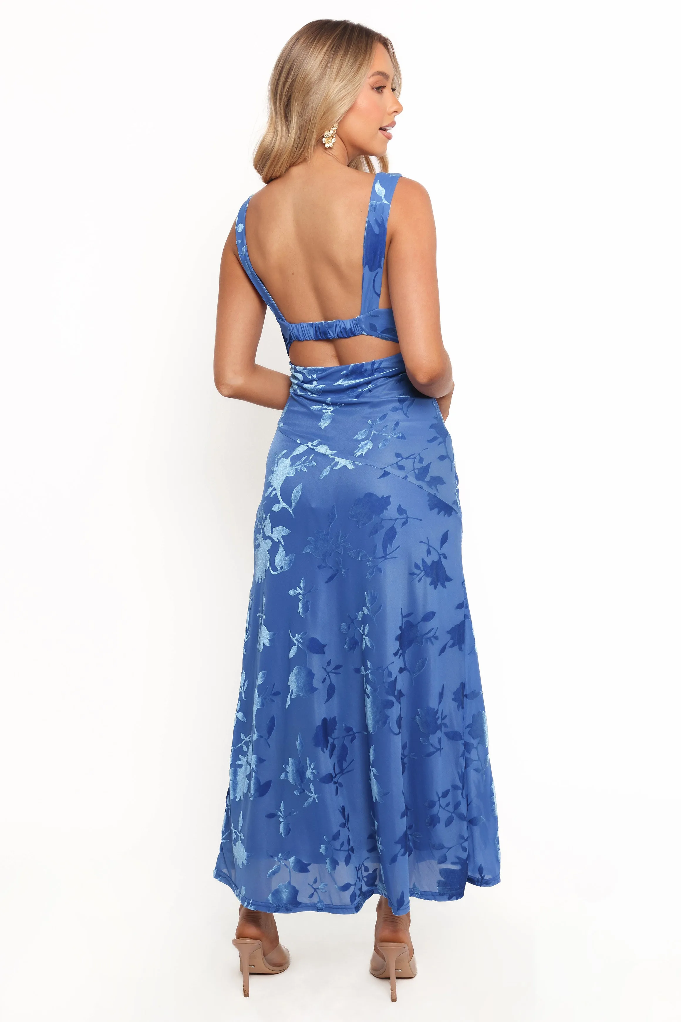 Izzy Midi Dress - Blue Floral