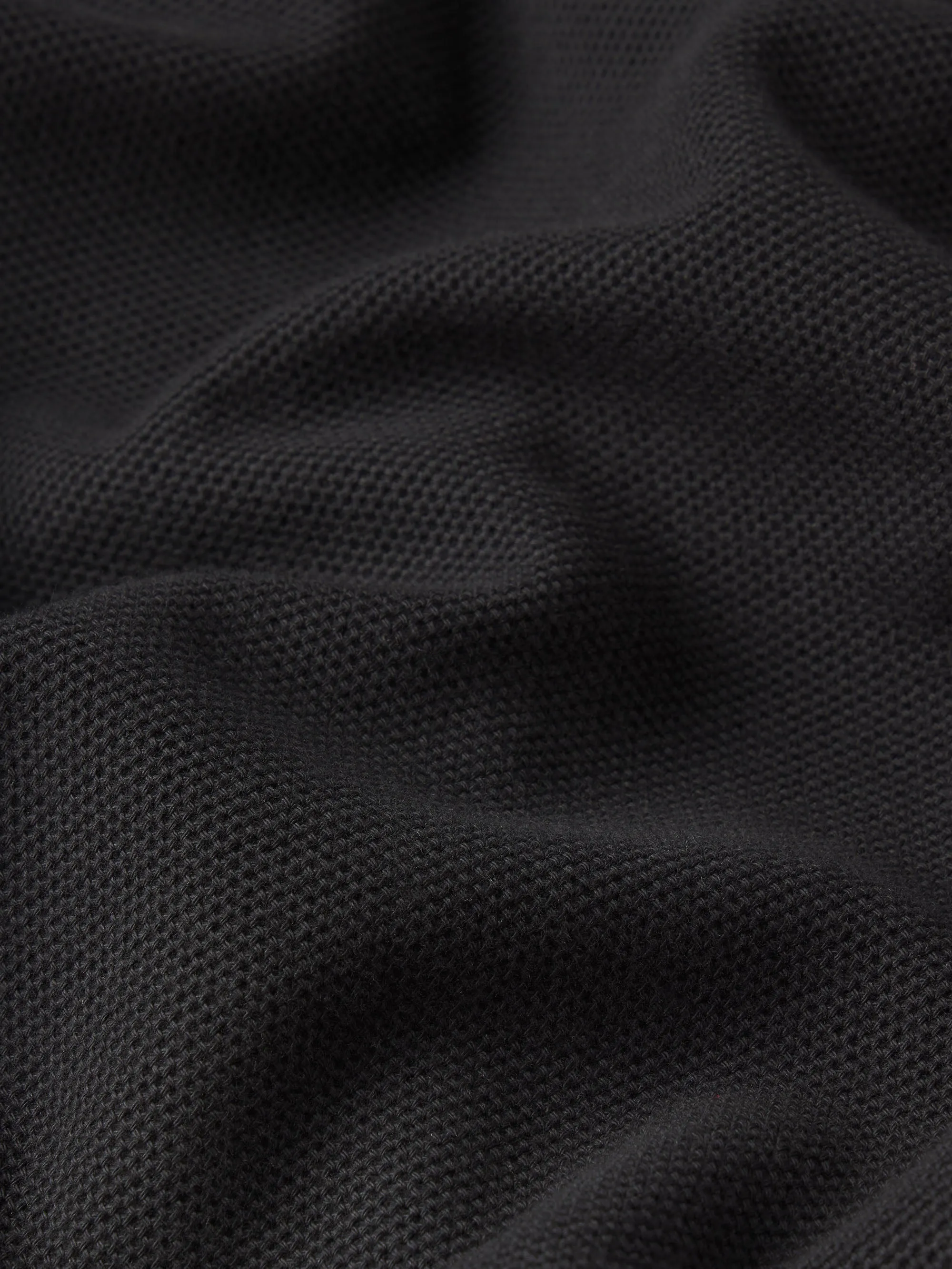 Jacquard Short Sleeve Relaxed Shirt -- Black